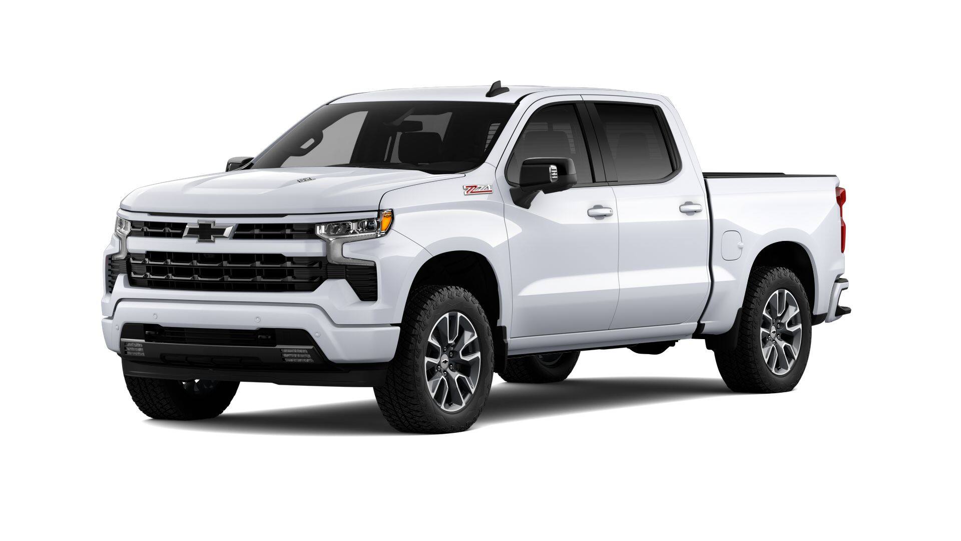 2026 Chevrolet Silverado 1500 RST in Summit White — front three-quarter view