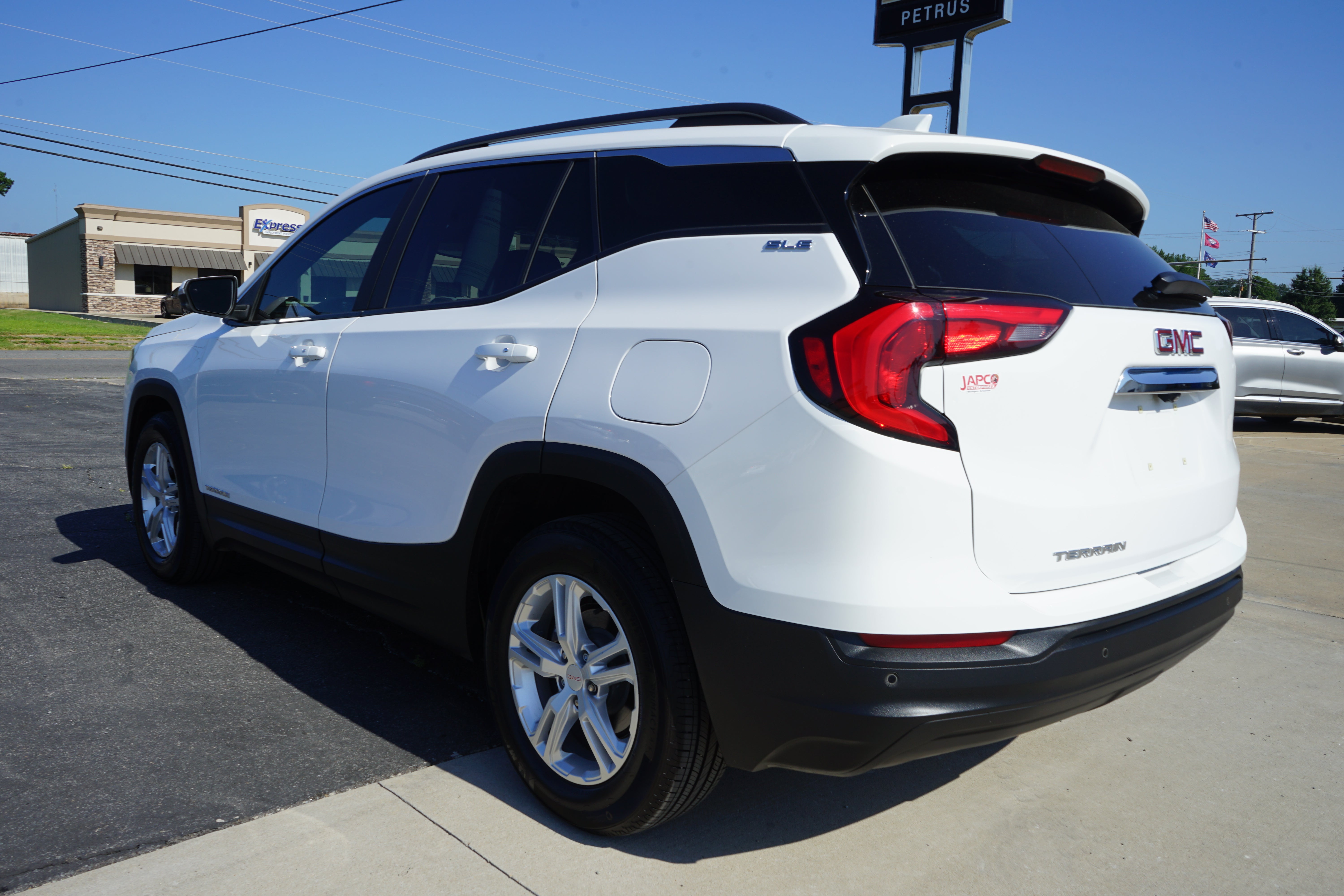 2021 GMC Terrain — rear three-quarter view