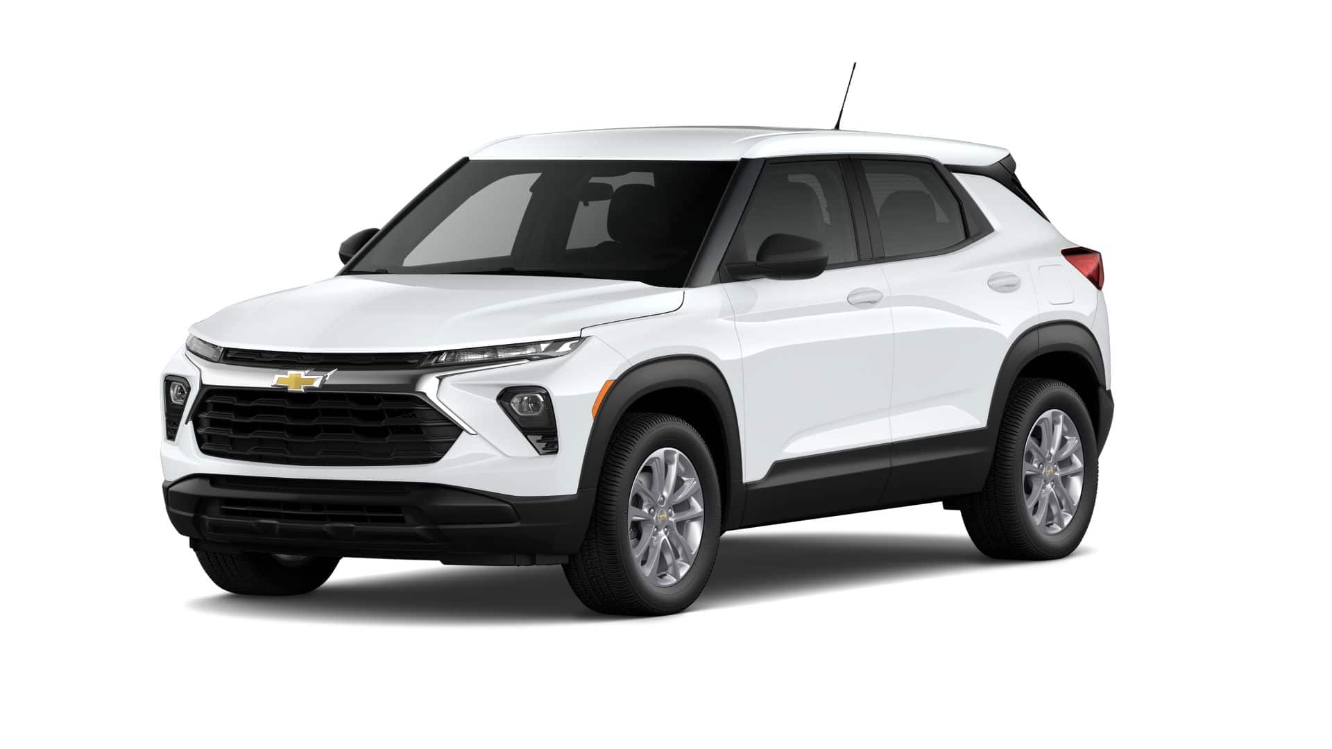 2026 Chevrolet Trailblazer LS in Summit White — front three-quarter view